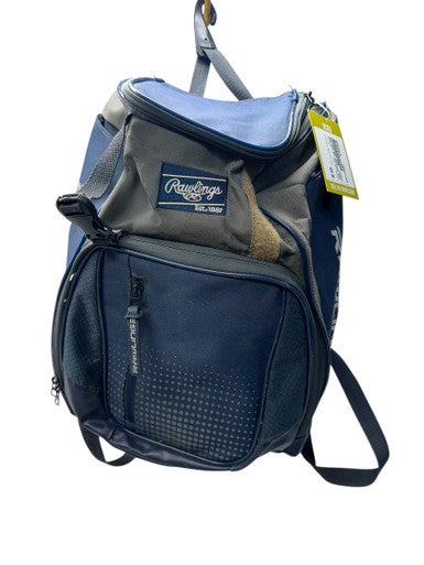 Used Rawlings BAT BACKPACK BB/SB Player Backpack Navy Blue And Grey 11835-S000198870