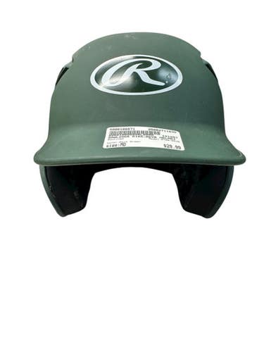 Used Rawlings R16S-REVB Batting Helmet No Mask Dark Green MD 11835-S000198871