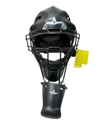 Used All Star PAN010-09-2018 Catchers Helmet w/Mask Black LG 11835-S000198383