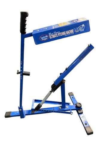 Used Louisville Slugger BLUE FLAME BB/SB Pitching Machine Royal Blue 11835-S000198302