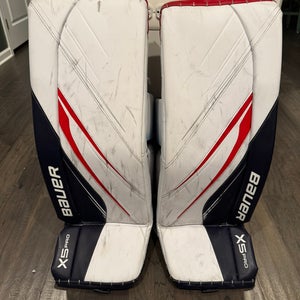 Small Bauer Vapor X5 Pro Goalie Leg Pads (Used)