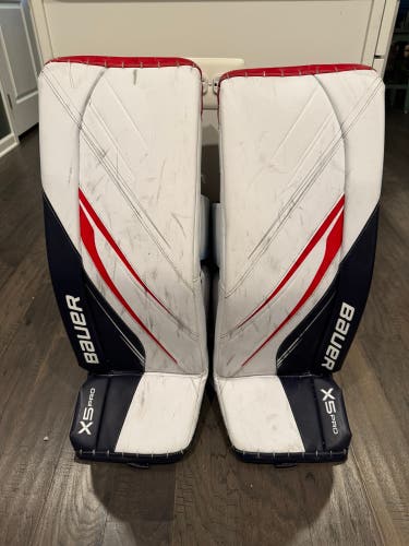 Small Bauer Vapor X5 Pro Goalie Leg Pads (Used)