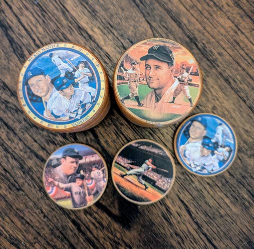 Dimaggio Mantle Ruth - NYY New York Yankees Unique Rare Vintage Collectable Set