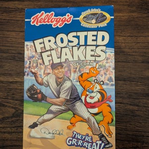 HOF Derek Jeter NYY Vintage Collectable Kellogg’s Frosted Flakes Cereal Box 2003