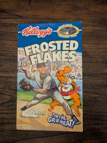 HOF Derek Jeter NYY Vintage Collectable Kellogg’s Frosted Flakes Cereal Box 2003
