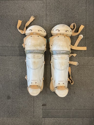 Used Easton JEN SCHRO Catchers Leg Guards White Intermed 11614-S000223040