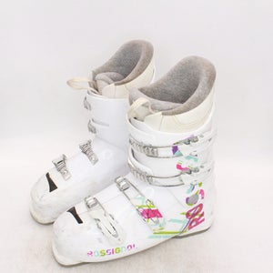 Rossignol Fun Girl J4 Junior Ski Boots - Size 8.5 / Mondo 26.5 Used