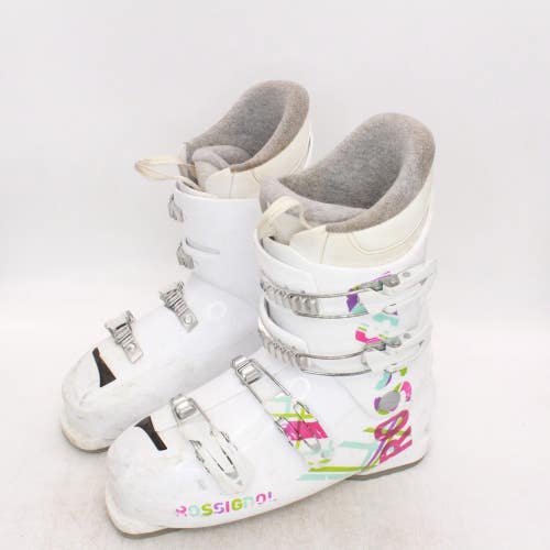 Rossignol Fun Girl J4 Junior Ski Boots - Size 8.5 / Mondo 26.5 Used