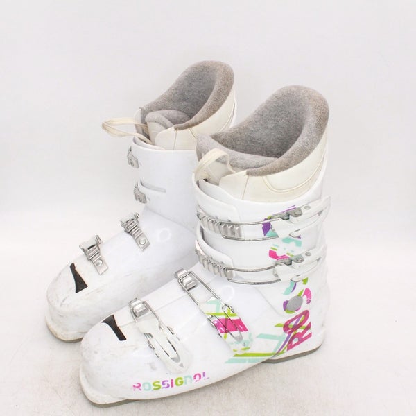 Rossignol Fun Girl J4 Junior Ski Boots - Size 8.5 / Mondo 26.5 Used