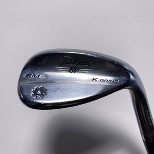 Titleist Vokey SM6 Tour Chrome Lob Wedge LW 60* 12 K-Grind Wedge Steel Mens RH
