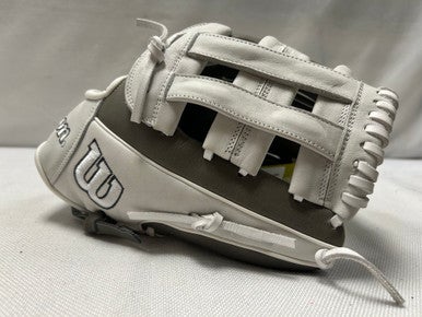 Used Wilson A1000 A10RF25IF12 RH Throw Fastpitch Gloves Grey 12" 11490-S000266255