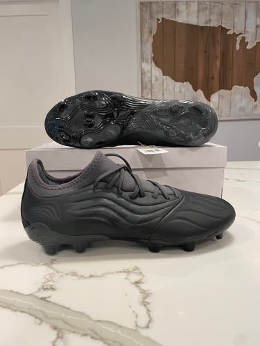 Rare Adidas Copa Sense.3 FG FW6513 Triple Black Soccer Cleats Mens Size 11.5