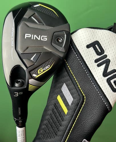 PING G430 Rescue 3-Hybrid 3H 19* LEFT Hand Alta CB 70 Stiff LH w/ Cover MINT!