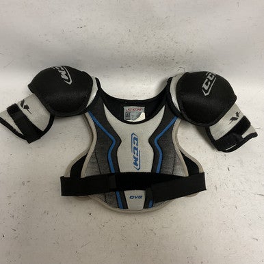 Used CCM VECTOR Youth Shoulder Pads Royal Blue MD 11855-S000192220