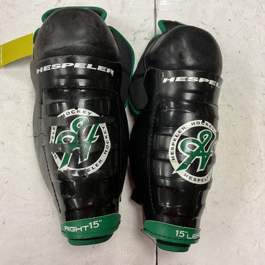 Used Hespeler RTX Senior Shin Guards Black 15" 11855-S000192203