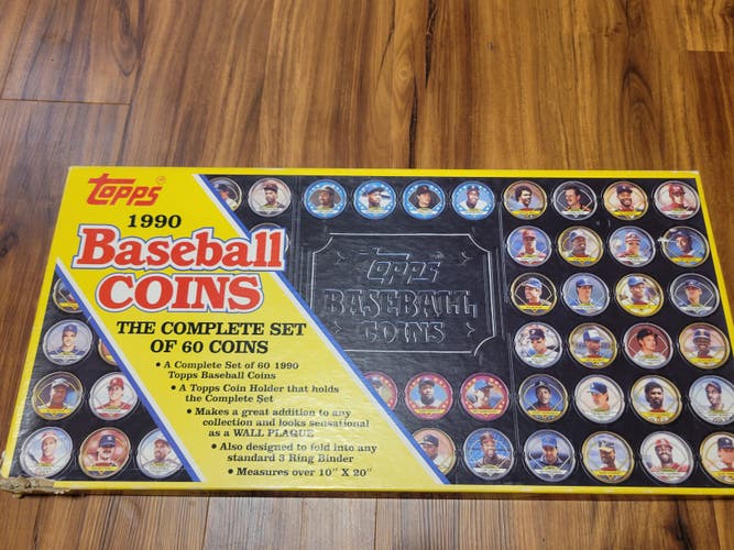 Vintage Topps 1990 Baseball Coins Complete Set