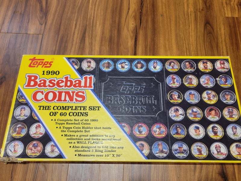 Vintage Topps 1990 Baseball Coins Complete Set