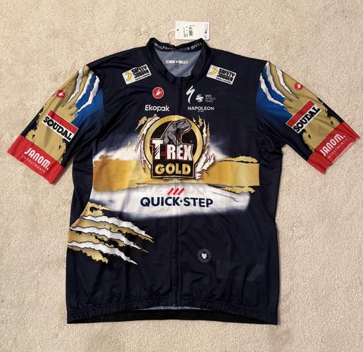 Castelli T-Rex Gold Quick-Step 2025 Competizione 3 Jersey (New)