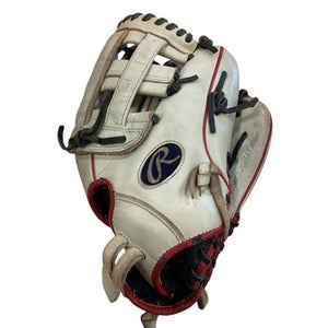 Used Rawlings GOLD GLOVE ELITE BB/SB Glove RH Throw White 12 1/4" 11884-S000053767
