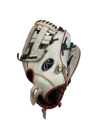 Used Rawlings GOLD GLOVE ELITE BB/SB Glove RH Throw White 12 1/4" 11884-S000053767