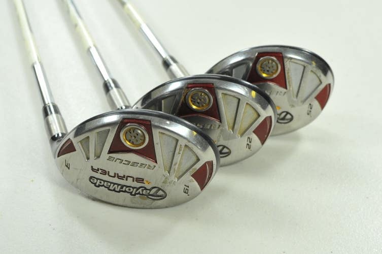 TaylorMade Burner Rescue 3, 4, 5 Hybrid Set Regular Flex Right Steel # 203892