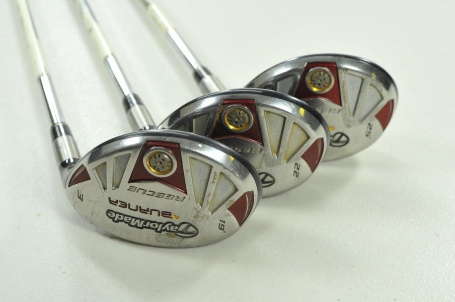 TaylorMade Burner Rescue 3, 4, 5 Hybrid Set Regular Flex Right Steel # 203892