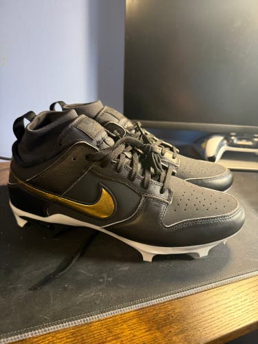 Men's Size M 10.0 (W 11.0) Nike Vapor Edge Dunk Low Top Molded Cleats (New)