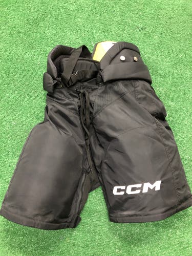 Black Senior Small CCM HPTK Hockey Pants Pro Stock (Used)