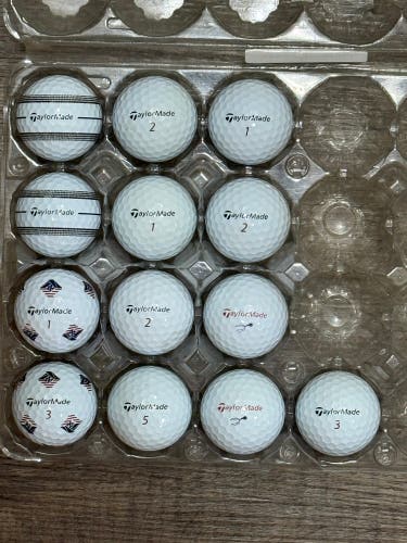 13 TaylorMade TP5x Golf Balls - 5A MINT CONDITION
