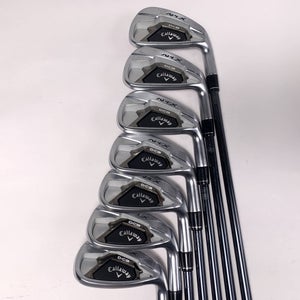 Callaway Apex DCB 21 Iron Set 4-PW UST Mamiya Recoil Dart F2 Senior RH