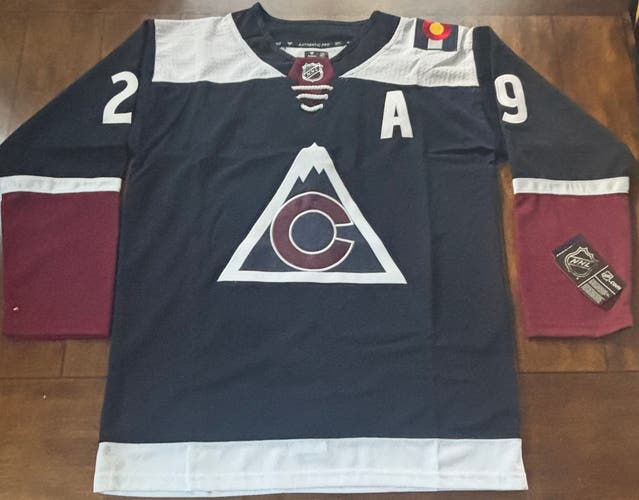 Nathan MacKinnon Colorado Avalanche Alternate Jersey Adult Medium (50)