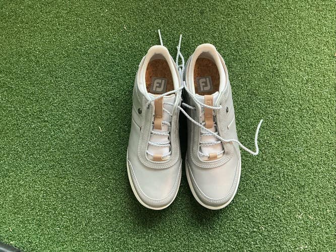 Footjoy Golf Shoes Mens 8M Gray Versatrax Stratofoam Lightweight Waterproof