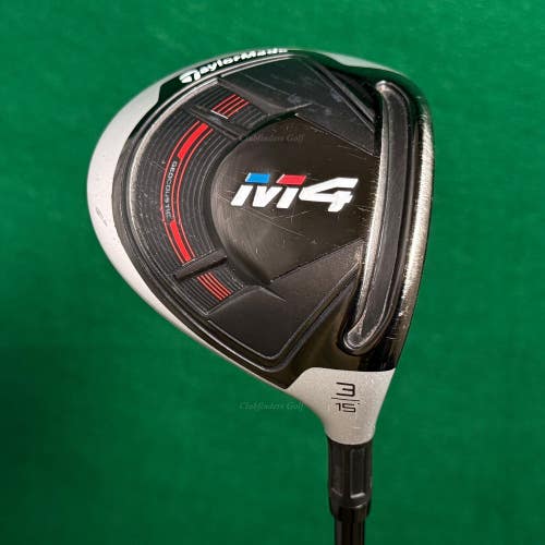 TaylorMade M4 15 Fairway 3 Wood Fujikura Atmos Red FW 6-S Graphite Stiff