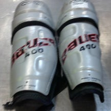 Used Bauer 400 Senior Shin Guards Grey 14" 11339-S000195292