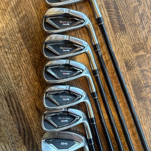 Men's 2019 TaylorMade M4 Right Handed Iron Set Senior Flex 7 Pieces Graphite Shaft (Used)