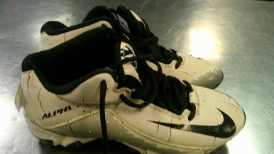 Used Nike ALPHA Adult FB Cleats White Senior 6.5 11868-S000065992