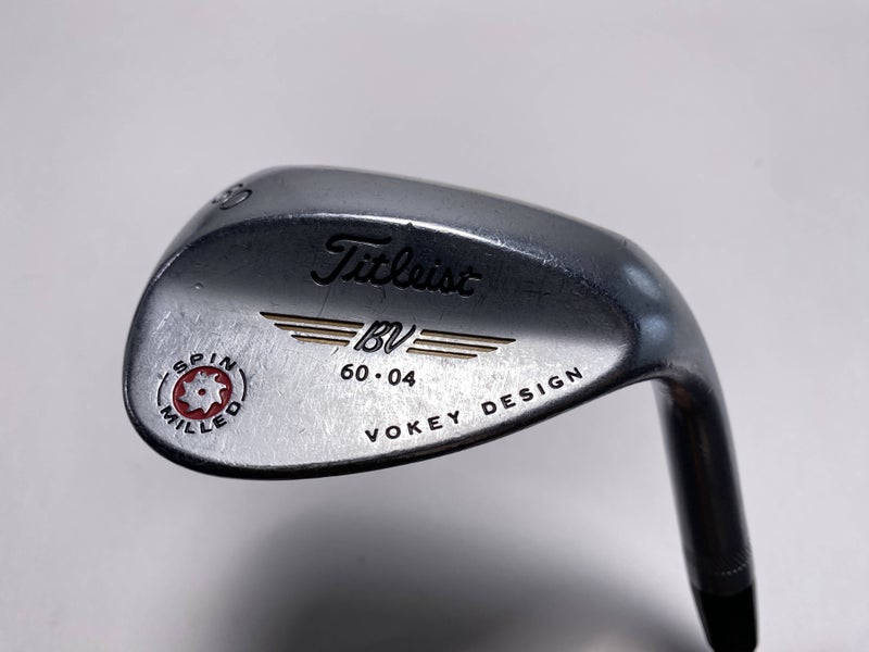 Titleist Vokey Spin Milled CC Chrome Lob Wedge LW 60* 4 Wedge Steel Mens RH