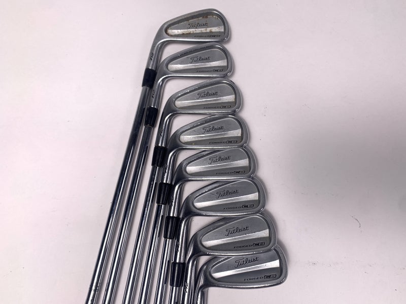 Titleist 712 CB Iron Set 3-PW True Temper Dynamic Gold S300 Stiff Steel Mens LH