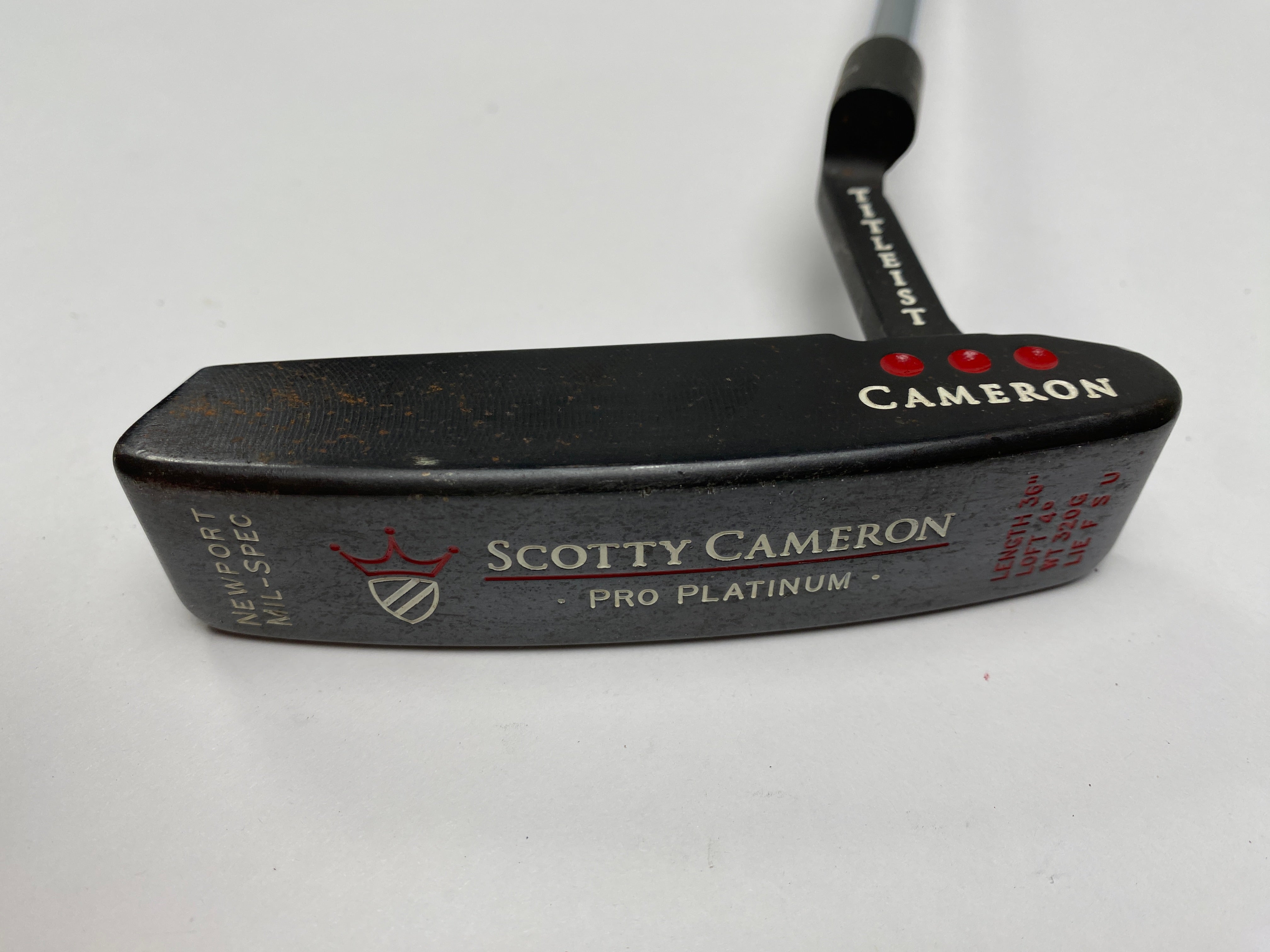 Scotty Cameron Pro Platinum Newport Mil-Spec Black Putter 34