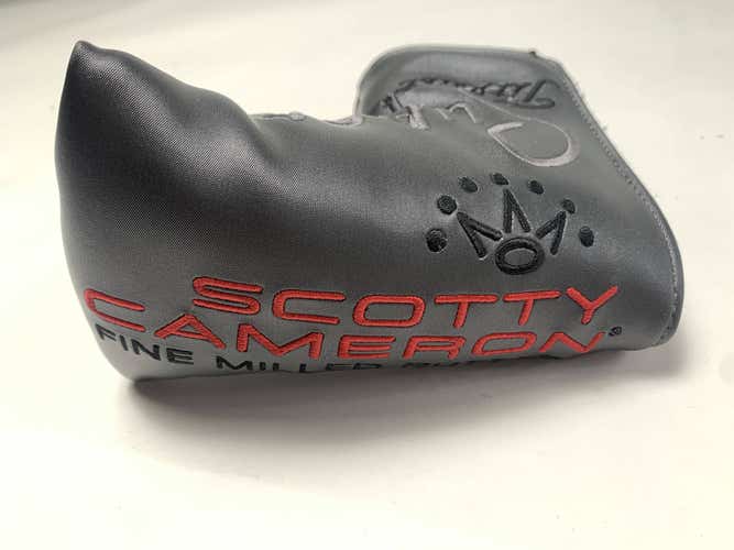 Titleist Scotty Cameron Super Select Mid-Mallet Putter Headcover Grey Red HC NEW