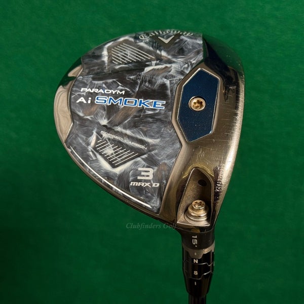 Callaway Paradym Ai Smoke Max D 15 Fairway Wood 3 Ventus Red FW 5-A Seniors