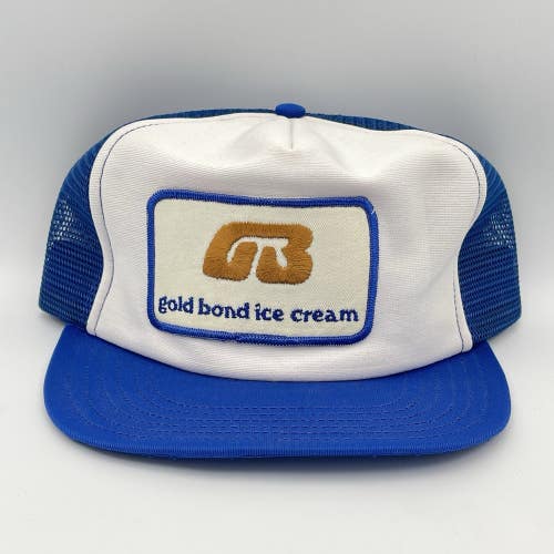 Vintage Gold Bond Ice Cream Hulk Hogan Snapback Hat Trucker Patch Cap Rare