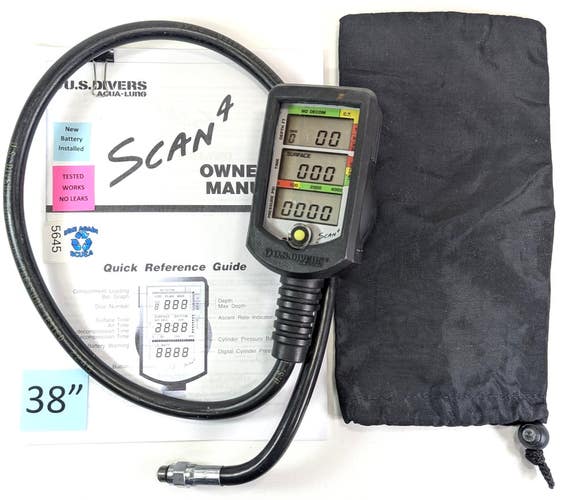 US Divers Aqua Lung Scan 4 Imperial Scuba Computer Console Air Integrated  #5645