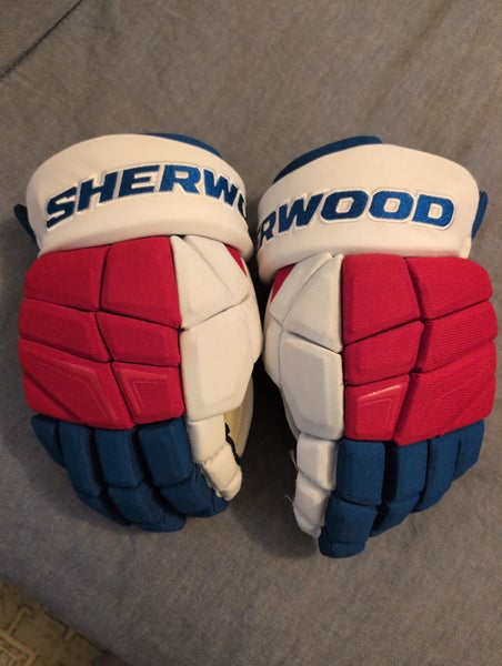 Sher-Wood Rekker Legend 1 Gloves 14" NY York RangersPro Stock (Used)