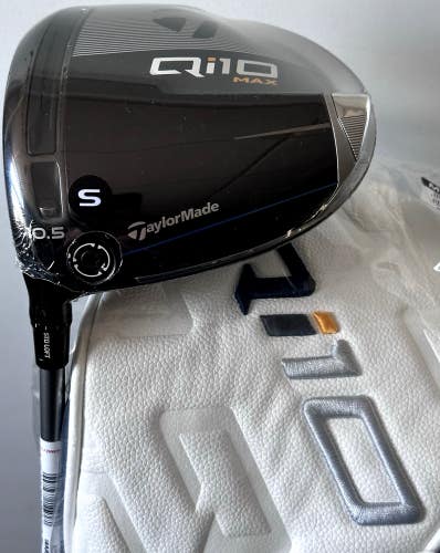 TaylorMade Qi10 MAX Driver 10.5* LEFT Hand Speeder NX 50 Stiff w/ Cover LH NEW!