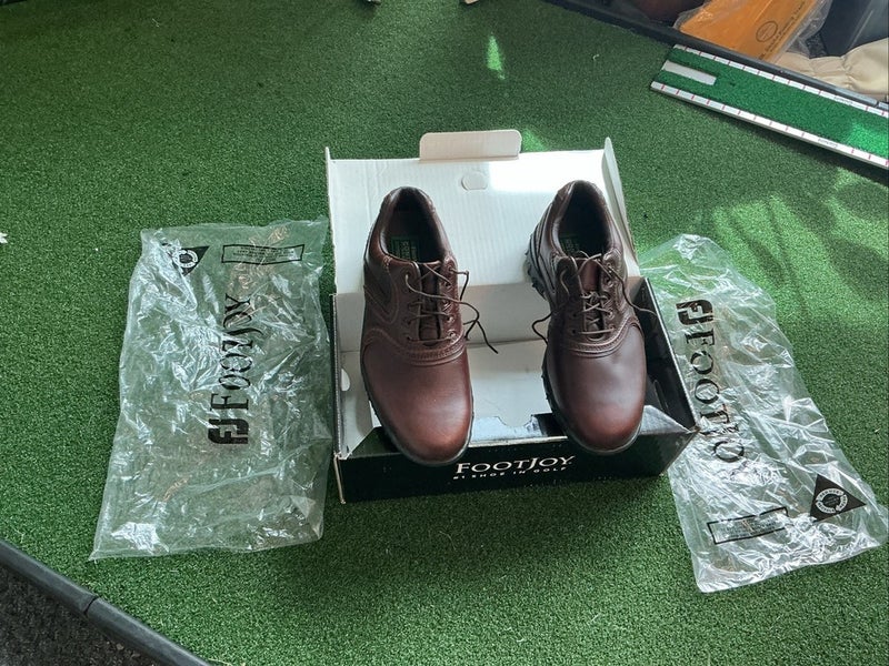 Footjoy Mens Contour Series Golf Shoes Size 7.5 M White/Black 54175 New In Box