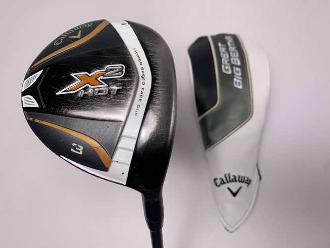 Callaway X2 Hot 3 Fairway Wood 15* Aldila Tour ATX 60g Stiff Graphite Mens RH HC