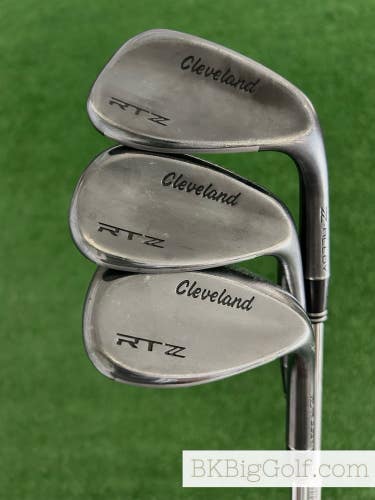Cleveland RTZ Black ZZ-Alloy 3 Wedge Set (52, 56, & 60 Degrees)