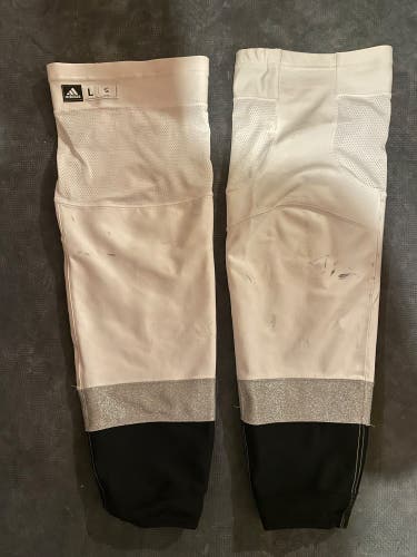 Los Angeles LA Kings 2020 Stadium Series Game Socks White Large Pro Stock