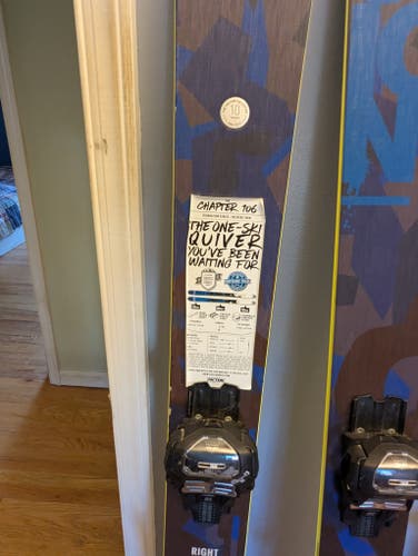 Men's 2018 Faction 178 cm Powder Chapter 106 Skis With Bindings Max Din 13 (Used)